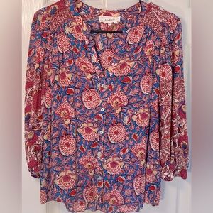 Ba&sh VLAD Floral Blouse, Multi-Colored